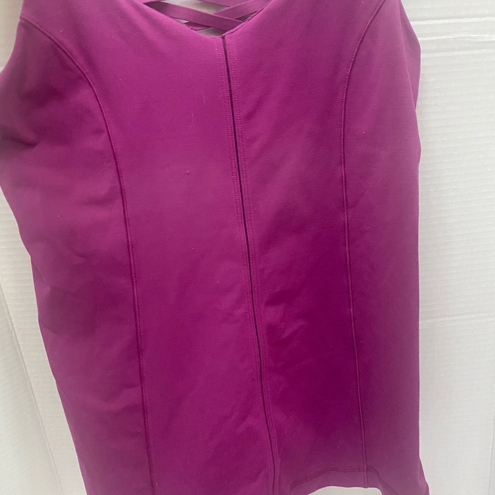 Lulumon Magenta Strappy Tank Top